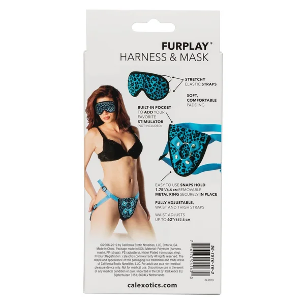 Furplay Harness and Mask - Blue Leopard — image 9 of 11