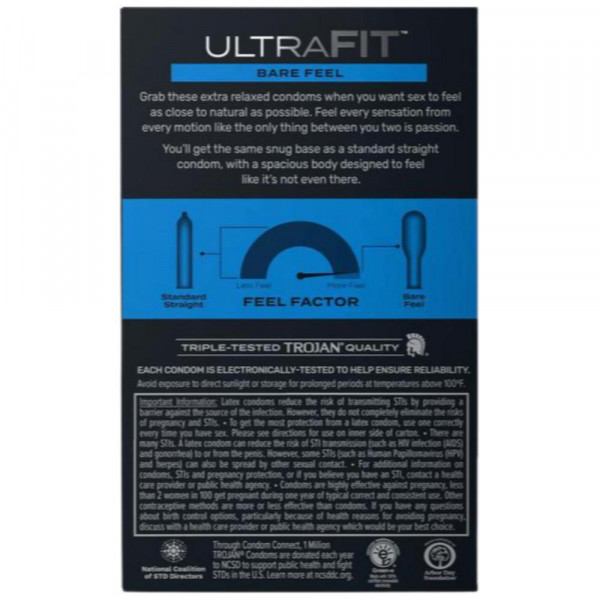 Trojan Ultra Fit Bare Feel Condoms | 10-Pack