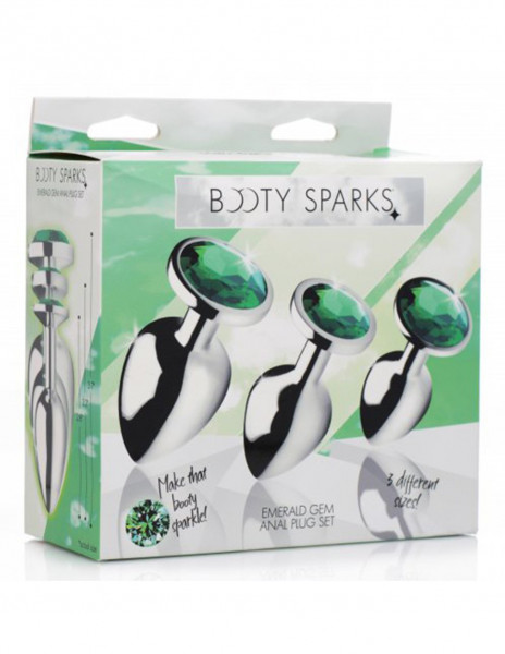 Emerald Gem Anal Plug Set