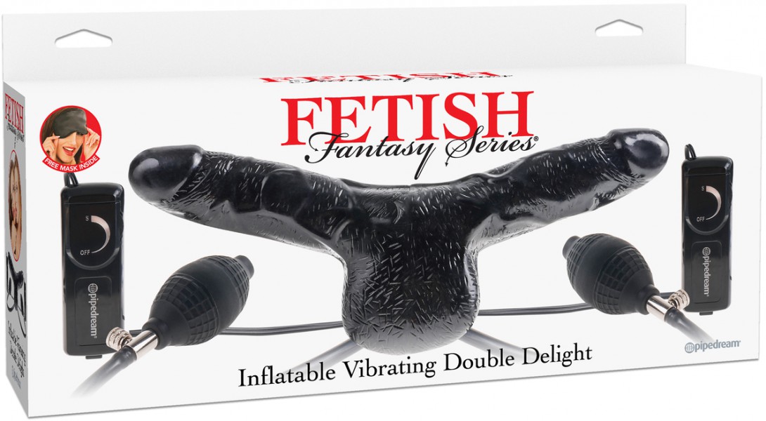Inflatable Vibrating Double Dildo