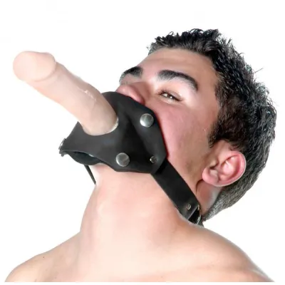 Penis Gag W Flesh Dildo