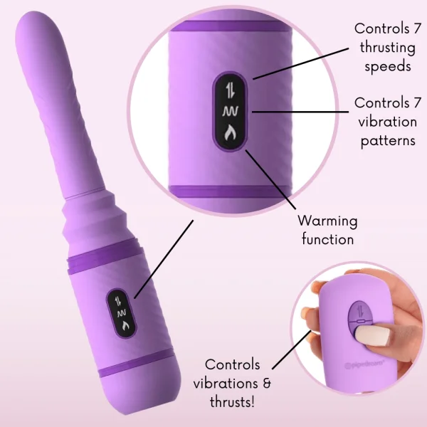 Love Thrust-Her Thrusting Silicone Vibrator
