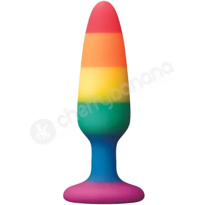 Colours Rainbow Pride Edition 3 4 Pleasure Small Silicone Butt Plug