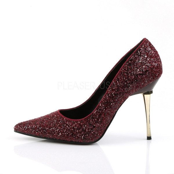 4 inches Metal Stiletto Heel Pointed Toe Pump — image 7 of 24