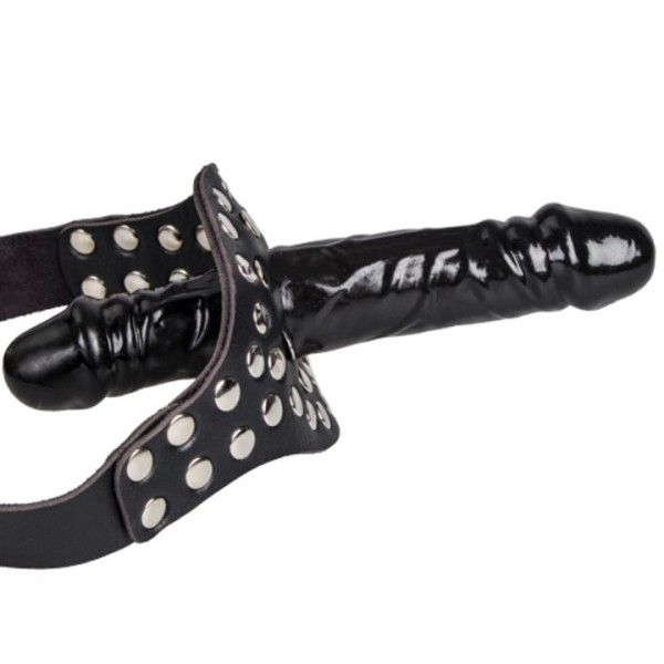 Torment Studded and Padlocked Dildo Mouth Gag – 4.5 Inch — image 4 of 5
