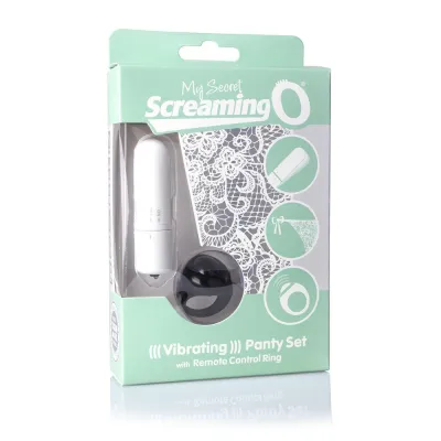 My Secret Screaming O Vibrating Panty Set White Each