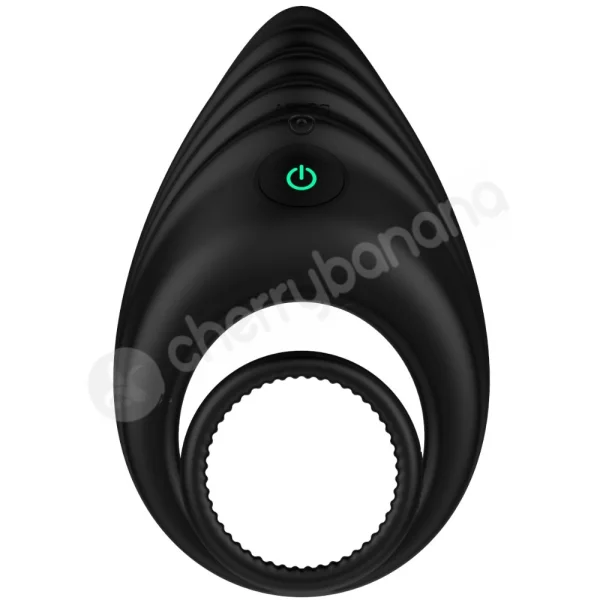 Nexus Enhance Black Vibrating 6 Function Cock & Ball Ring