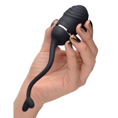 O bomb Rechargeable Remote Silicone Vibe Black 6 5 Inches