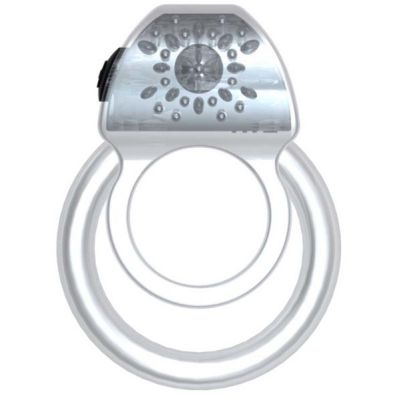 Clark Duo Vibrating Cock Ring Clear
