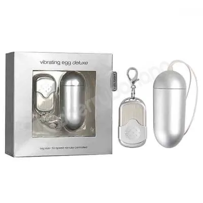 Shots Toys Silver Big Vibrating Egg Deluxe