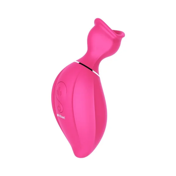Shibari Beso Sensual Suction Massager 8 Function Silicon Usb Rechargeable Splashproof Pink