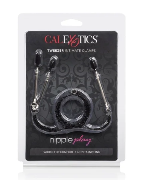 Nipple Play Tweezer Intimate Clamps - Black