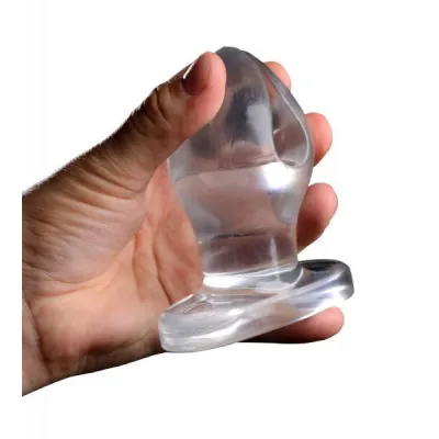 Anchored Clear Expanding Anal Plug