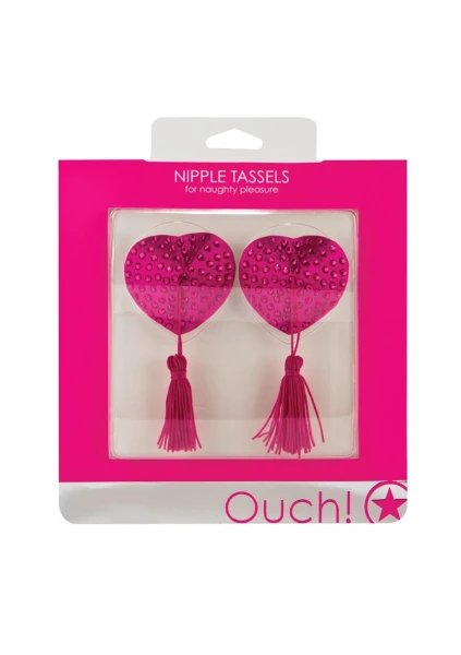 Nipple Tassels - Heart - Pink