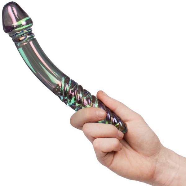 Glacier Glass Aura Dual-Sided Dildo – 9 Inch — image 5 of 7