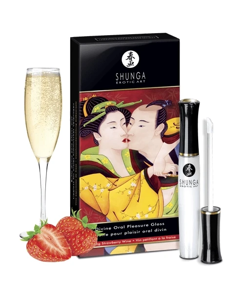 Divine Oral Pleasure Lipgloss Champagne & Strawberries
