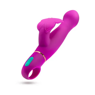 Aria Naughty Af Dual Stimulator Plum