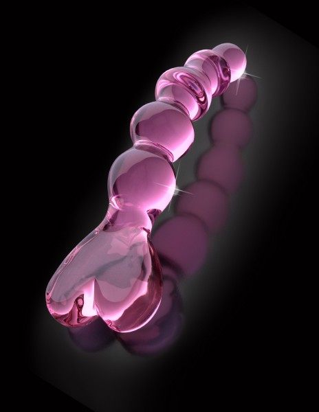 6" Glass Anal Beads