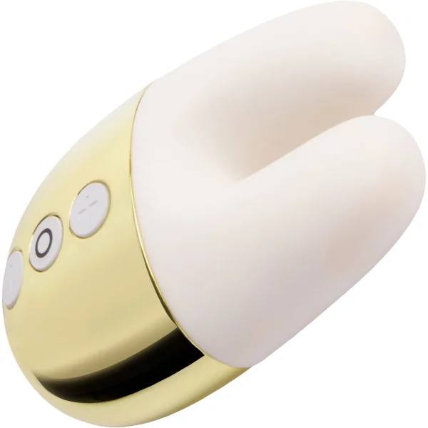 Le Wand Chrome Double Motor Vibrator - Limited Edition White/Gold