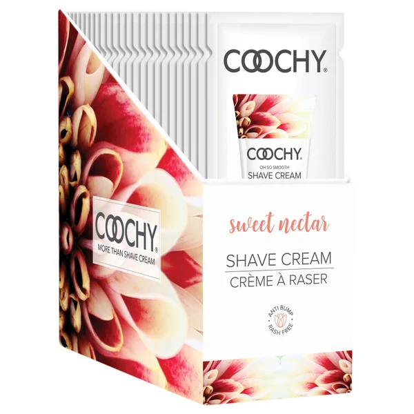 Coochy Shave Cream - Sweet Nectar - 15 ml Foils 24 Count Display — image 6 of 8