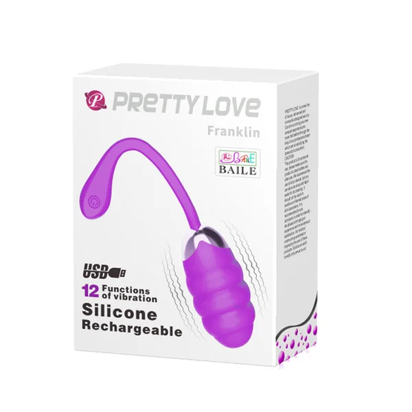 Pretty Love Franklin Rechargeable Egg Vibe - Purple — image 10 of 10