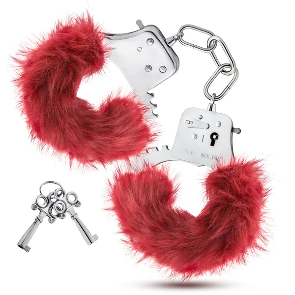 Temptasia - Plush Fur Cuffs - Burgundy — image 21 of 24