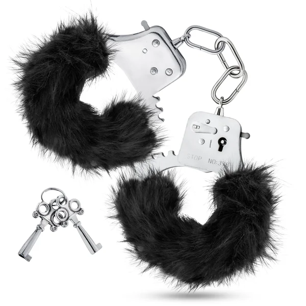 Temptasia - Plush Fur Cuffs - Black — image 25 of 25