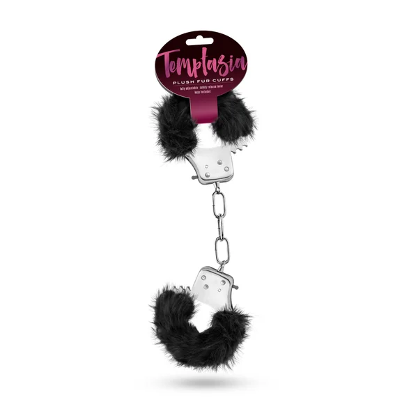 Temptasia - Plush Fur Cuffs - Black — image 23 of 25