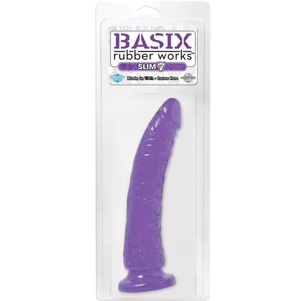Basix Rubber Works - Slim 7 Inch With Suction Cup - Purple — image 12 of 12