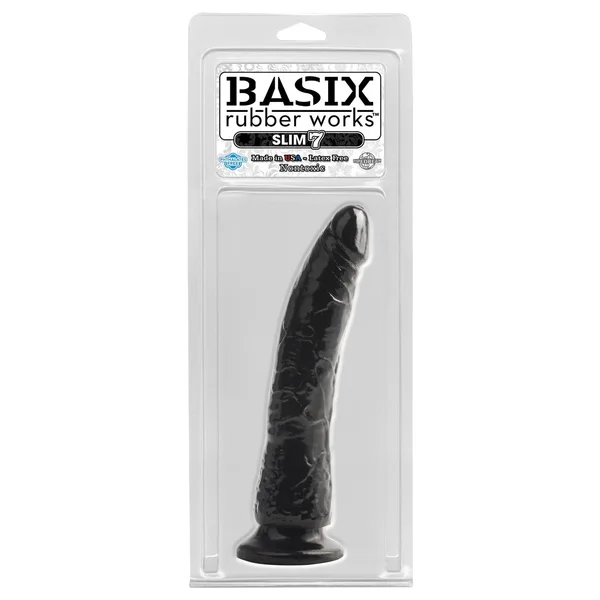 Basix Rubber Works - Slim 7 Inch With Suction Cup - Black — image 12 of 12