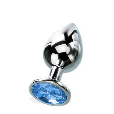 Curious Candy March 2 7 Aquamarine Birthstone Butt Plug with Jewel