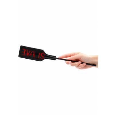 Ouch Crop SLAVE Small Black Faux Crop
