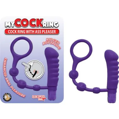 My Cockring With Ass Pleaser Purple