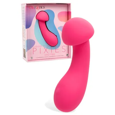 California Exotic Liquid Silicone Pixies Exciter 3 25 Vibrating Massager
