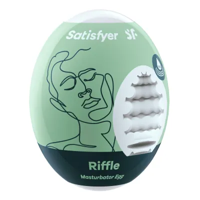 3 Pc Set Masturbator Egg Riffle Light Green
