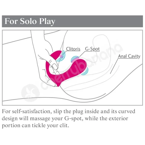 3some Pink Double Ecstasy U Shaped Multi-use Vibrator