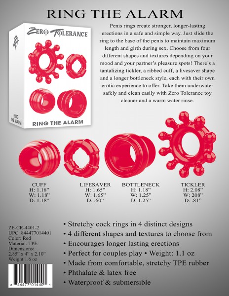 Ring The Alarm Cock Rings Set x4