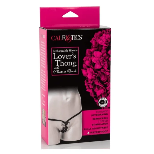 Lover's Vibrating Thong Panty with Pleasure Beads