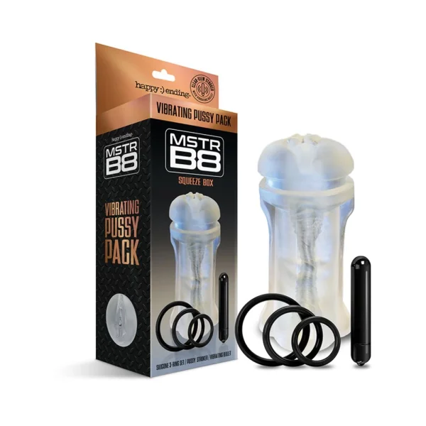 Happy Ending Mstr B8 Vibrating Pussy Pack - Squeeze Box — image 8 of 10