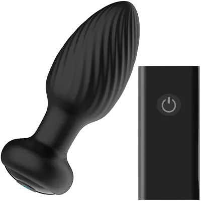 Nexus Tornado Rotating Vibrating Rechargeable Silicone Butt Plug With Remote