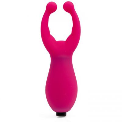 Bondara Talisman Pink Silicone Vibrating Nipple And Clit Stim