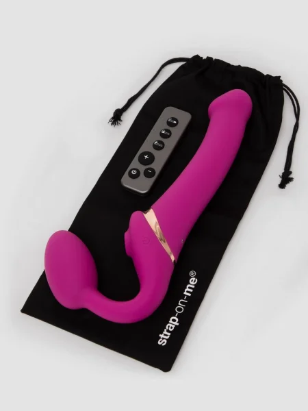Strap-On-Me Licking Remote Control Vibrating Strapless Strap-On