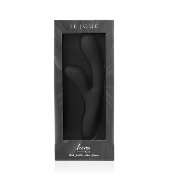 Je Joue Hera Flex Waterproof Rechargeable Silicone Dual Stimulation Rabbit Vibrator -  Black