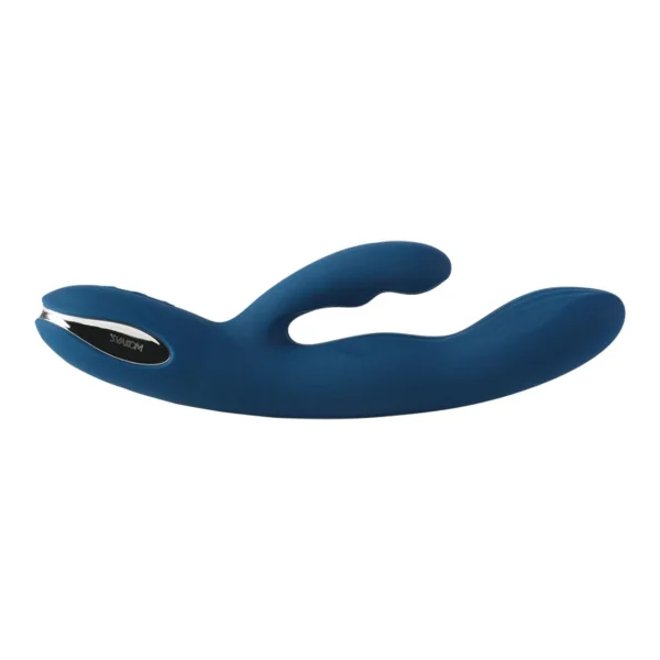 SVAKOM Aylin Rechargeable Waterproof Silicone Dual Stimulation Vibrator - Blue