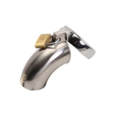 Metal Locking Chastity Device Metallic One Size