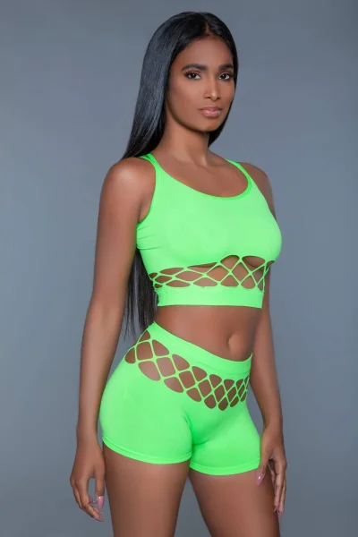 Palmer Set - Neon Green- One Size