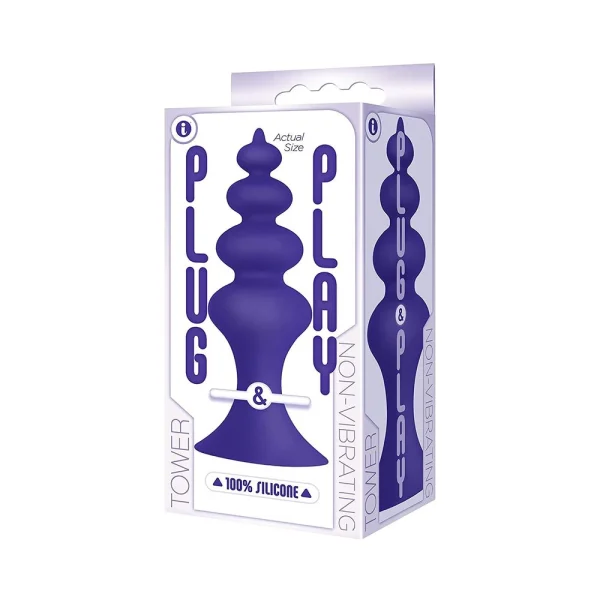 The 9's, Plug & Play, Silicone Plug, Tower, Plum