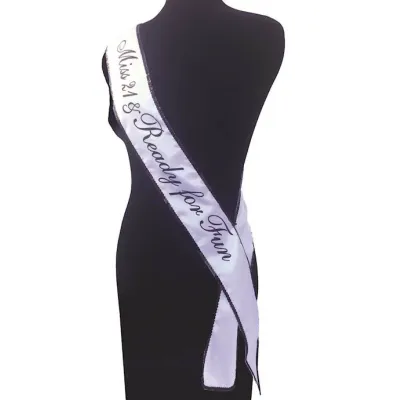 Miss 21 And Ready For Fun Sash Blue