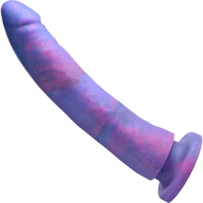 Magic Stick Glitter 8 Purple Silicone Dildo