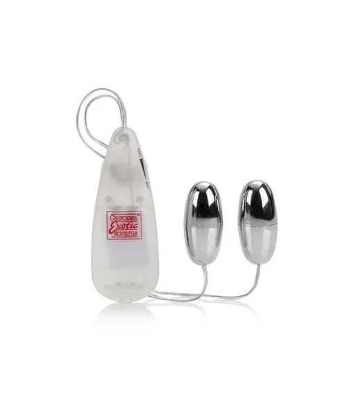 Pocket Exotics Vibrating Double Silver Bullets